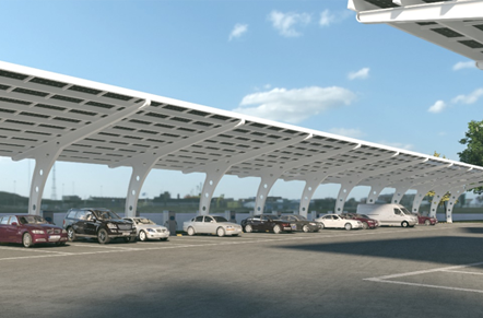 A photovoltaic storage and charging integrated project at a certain park site